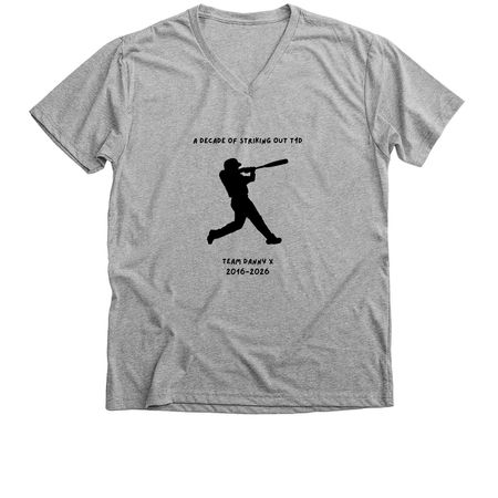 Team Danny X 2026, a Athletic Heather Premium V-Neck Tee