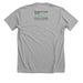 Black-capped Chickadee T-Shirt, a Athletic Heather Premium Unisex Tee (back-view)