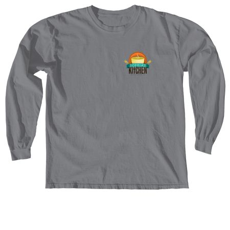 Peoria feeds Peoria Winter Gear, a Granite Comfort Colors Long Sleeve Tee