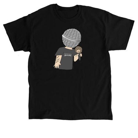 Mic Head, a Black Classic Unisex Tee