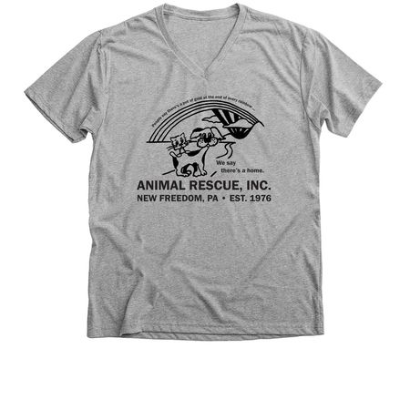 Throw Back Apparel Fundraiser, a Athletic Heather Premium V-Neck Tee