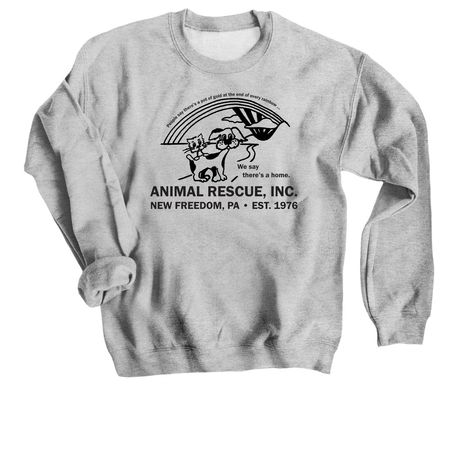 Throw Back Apparel Fundraiser, a Sport Grey Crewneck Sweatshirt