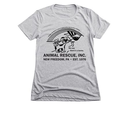 Throw Back Apparel Fundraiser, a Dark Heather Grey Women's Slim Fit Tee