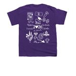 Class of 2026, a Purple Youth Unisex Tee (back-view)