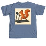 The Squirrel T-Shirt, a Blue Jean Comfort Colors Unisex Tee (back-view)
