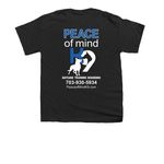 I like dogs and 3 people, a Black Youth Unisex Tee (back-view)