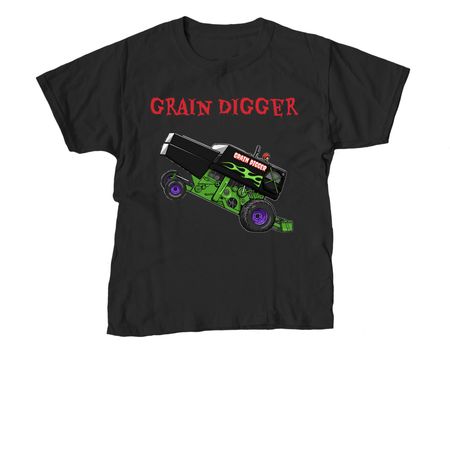 2026 Grain Digger - Youth sizes only!, a Black Youth Unisex Tee