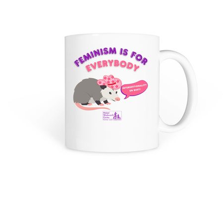 Feminism is for Everybody Possum--mug, a White Coffee Mug