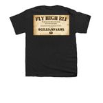 FLY HIGH ELI, a Black Youth Unisex Tee (back-view)
