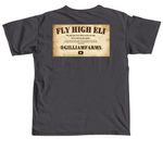 FLY HIGH ELI, a Graphite Comfort Colors Unisex Tee (back-view)