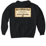FLY HIGH ELI, a Black Gildan Softstyle Pullover Hoodie (back-view)