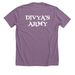 Divya?s Army, a Heather Purple Premium Unisex Tee (back-view)