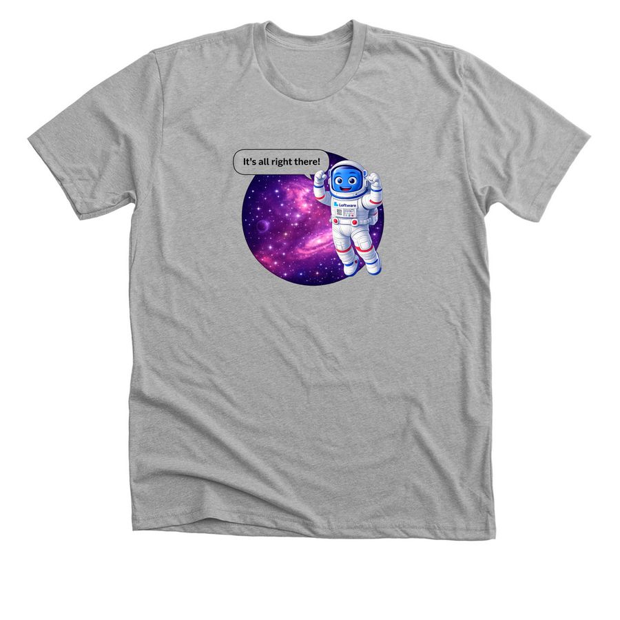 Space Theme, a Athletic Heather Premium Unisex Tee