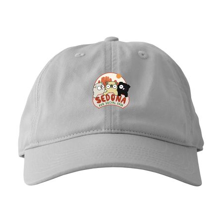 Sedona Pug Social Hat, a Dolphin Printed Eco Baseball Cap