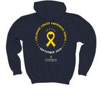 Ignite Hope: CCAM 2026, a Navy Youth Pullover Hoodie (back-view)