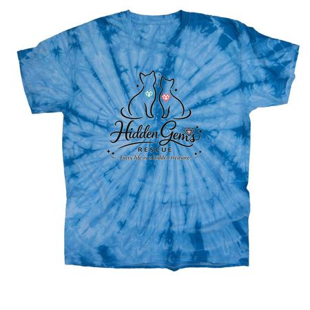 Hidden Gems Rescue&nbsp;, a Baby Blue Classic Tie Dye Tee