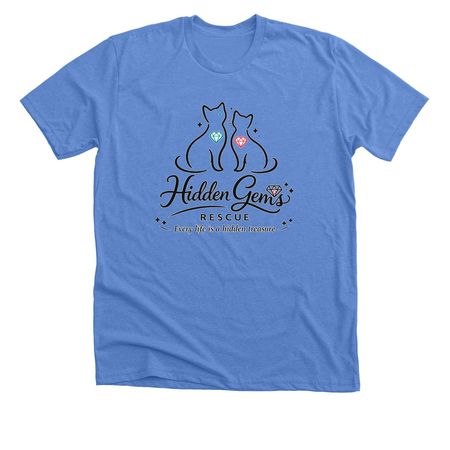 Hidden Gems Rescue&nbsp;, a Heather Columbia Blue Premium Unisex Tee