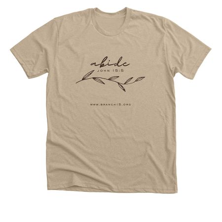 Abide - John 15:5, a Heather Tan Premium Unisex Tee