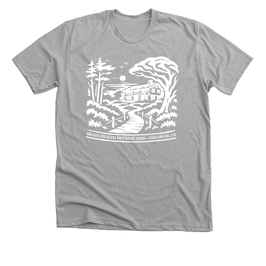 Brain Health Retreat (supporting HMI), a Athletic Heather Premium Unisex Tee