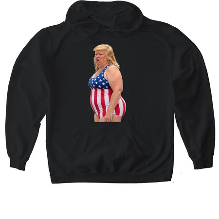 Donna, a Black Gildan Softstyle Pullover Hoodie
