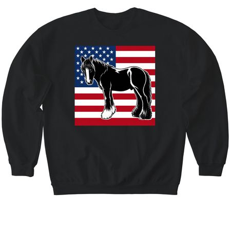 Wear one of Valor Horses!, a Black Softstyle Crewneck Sweatshirt