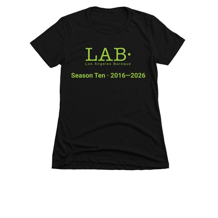 LAB Season 10 Celebratory Shirt, a Black Women's Slim Fit Tee