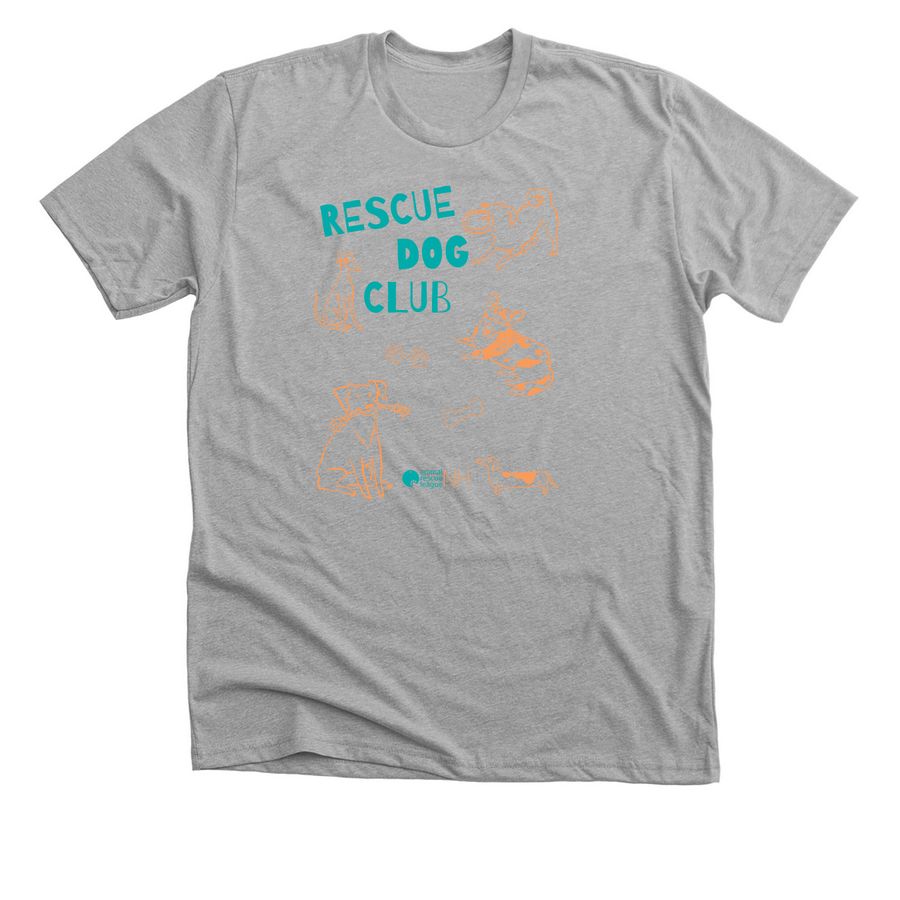 Rescue Dog Club - Clothing, a Athletic Heather Premium Unisex Tee