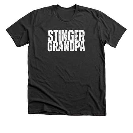 Stinger Grandpa 2, a Dark Grey Heather Premium Unisex Tee