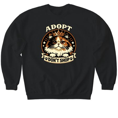Queen Dottie, a Black Softstyle Crewneck Sweatshirt