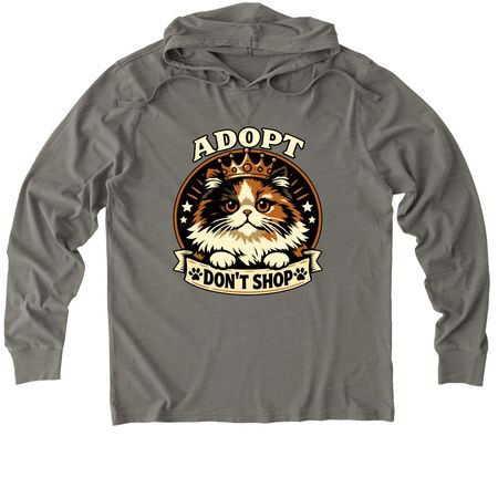 Queen Dottie, a Driftwood Grey Allmade Organic Cotton Mineral Dye Hoodie Tee