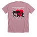 Fundraiser for Apollo?s Surgery, a Heather Orchid Premium Unisex Tee (back-view)