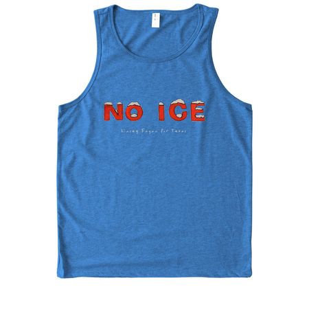 No ICE, a Azure Blue Allmade Eco Triblend Tank