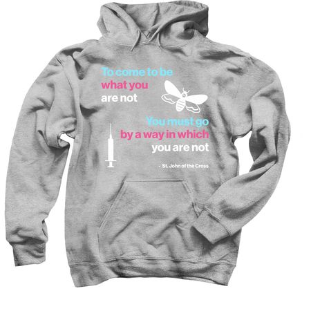 St. John of the Cross Trans Pride Tee, a Sport Grey Pullover Hoodie