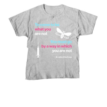 St. John of the Cross Trans Pride Tee, a Sport Grey Youth Unisex Tee