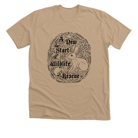 ANSWRR Folk Shirt, a Heather Sand Dune Premium Unisex Tee