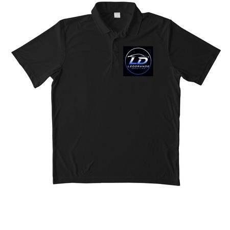 LeoGrande Detailing, a Black Unisex Performance Polo
