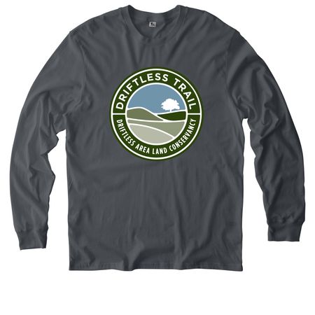 Hike Driftless, a Terrain Grey Allmade Organic Cotton Long Sleeve Tee
