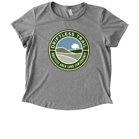 Hike Driftless, a Aluminum Grey Allmade Eco Triblend Women?s Scoop Neck Tee
