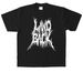 + LAND BACK 01 +, a Black Heavyweight Garment Dye Tee