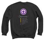Montessori Team Tee V2, a Black Crewneck Sweatshirt (back-view)