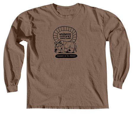 Love, Valentino, a Espresso Comfort Colors Long Sleeve Tee