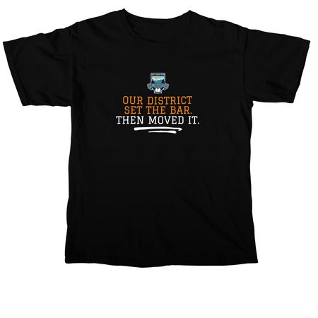 Our District Set the Bar, a Black Comfort Colors Unisex Tee