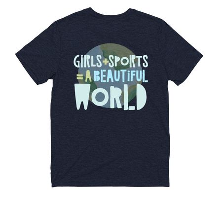 Beautiful World&nbsp;, a Night Sky Navy Allmade Youth Eco Triblend Tee