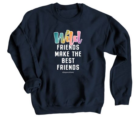 KAD Wear | Wild Friends, a Navy Crewneck Sweatshirt