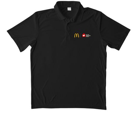 McDonald's x Ronald McDonald House&nbsp;, a Black Unisex Performance Polo
