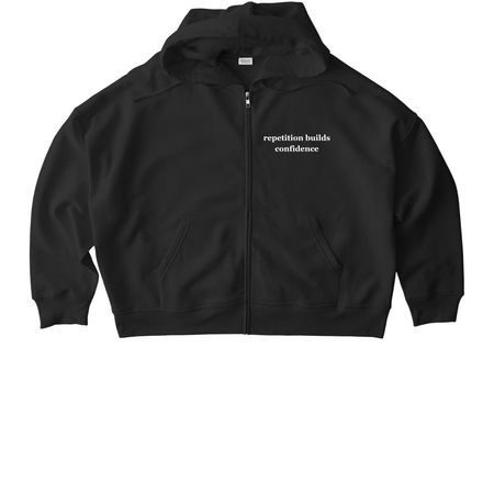 Repetition Zip Up, a Black Stanley/Stella Women?s Stella Ida Zip Up Pullover Hoodie