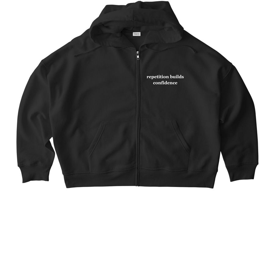 Repetition Zip Up, a Black Stanley/Stella Women?s Stella Ida Zip Up Pullover Hoodie