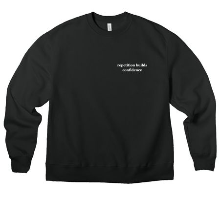 Repetition Zip Up, a Vintage Black Premium Heavyweight Crewneck Sweatshirt