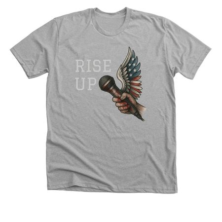 RISE UP 2, a Athletic Heather Premium Unisex Tee