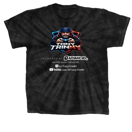 Tony TrinNY "AdvancedGG" Drip, a Black Classic Tie Dye Tee